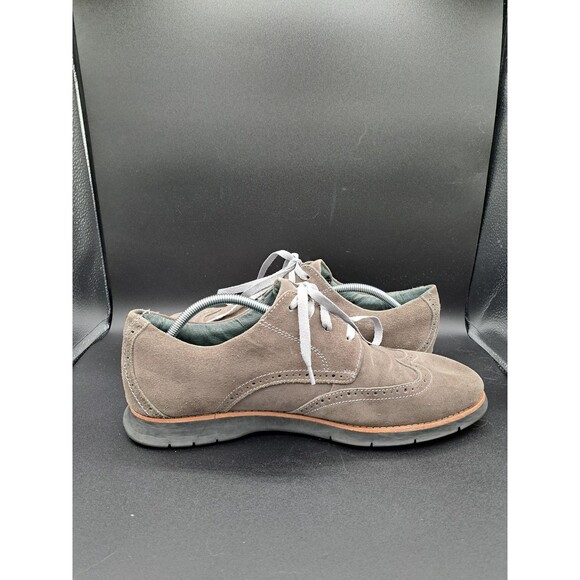 Florsheim Haviland Limited Wingtip Grey Suede Leather Men’s Dress Shoes Size 12D - Picture 6 of 12